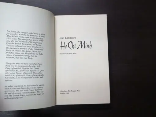 Jean Lacouture, Ho Chi Minh, Translated by Peter Wiles - Image 6