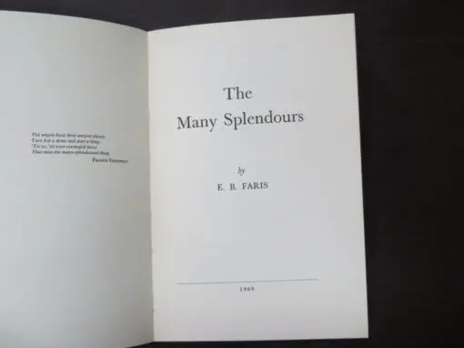 E. B. Faris, The Many Splendours - Image 6