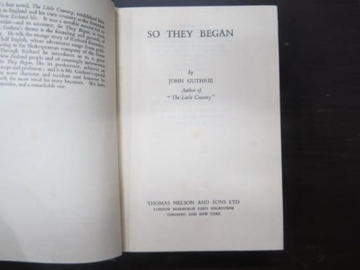 John Guthrie, So They Began - Image 8