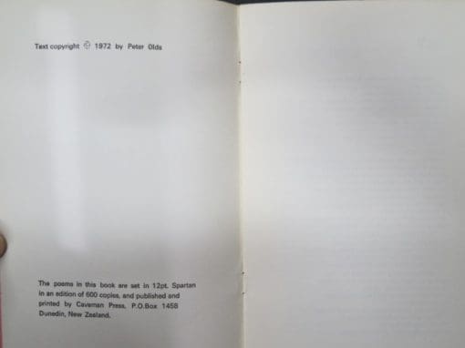 Peter Olds, 4 V8 Poems, signed - Image 5