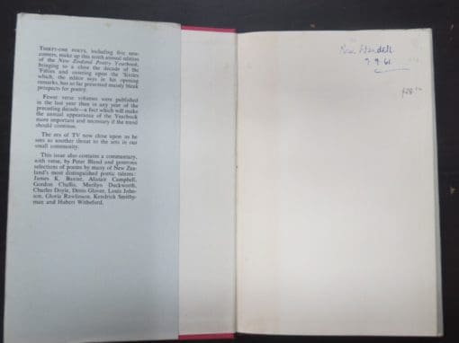 New Zealand Poetry Yearbook 1960 Ed. Louis Johnson - Image 2