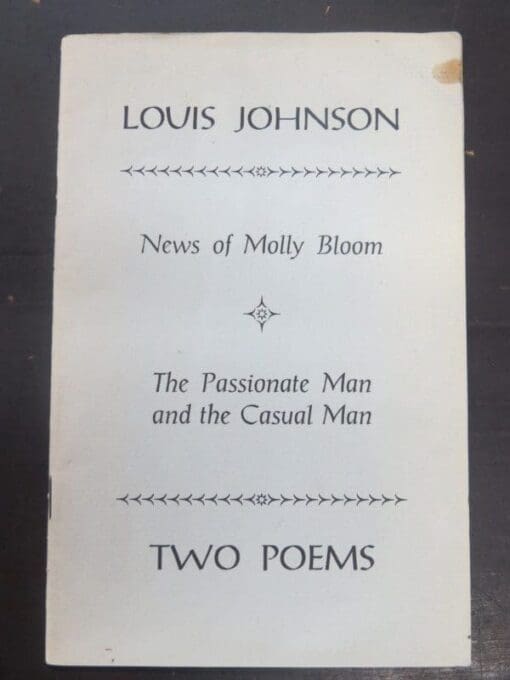 Louis Johnson, Two Poems