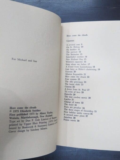 Elizabeth Smither, Here Come The Clouds - Image 6