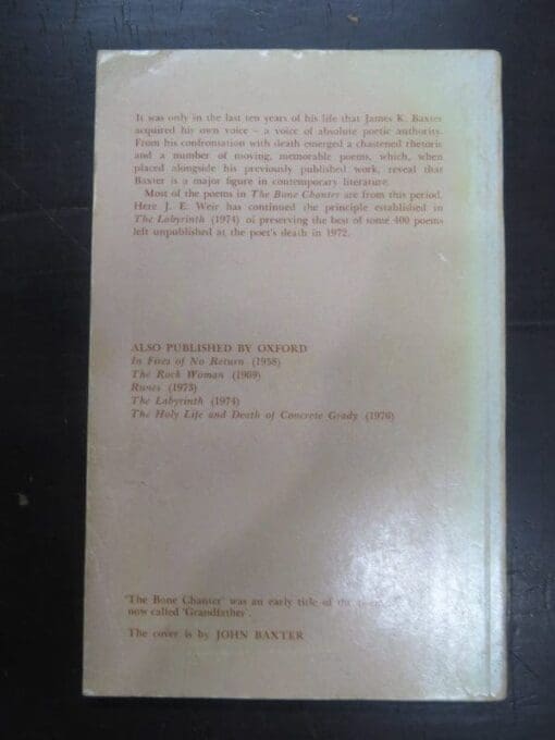 James K. Baxter, The Bone Chanter - Image 2
