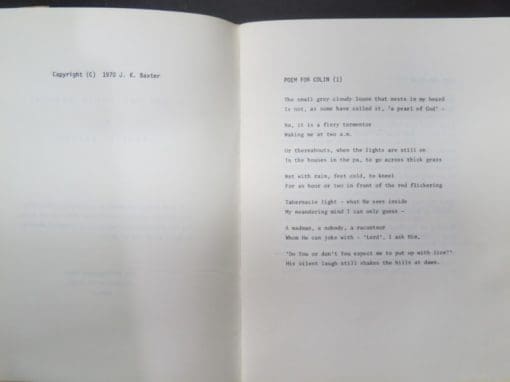 James K. Baxter, Jerusalem Sonnets - Image 5
