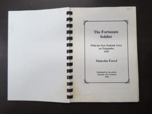 Malcolm Foord, Fortunate Soldier, NZ Army, Tongatabu, 1943 - Image 2