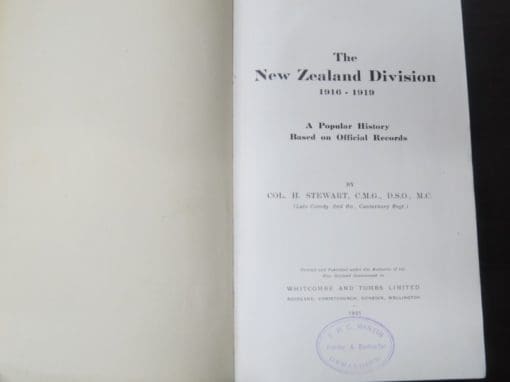 Colonel H. Stewart, The New Zealand Division 1916 - 1919, Vol. II France - Image 7