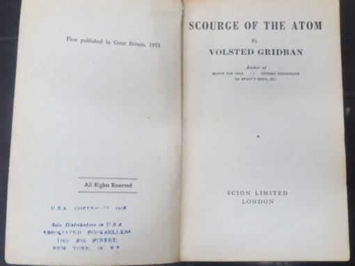 Volsted Gridban, Scourge of the Atom, 1953 - Image 3