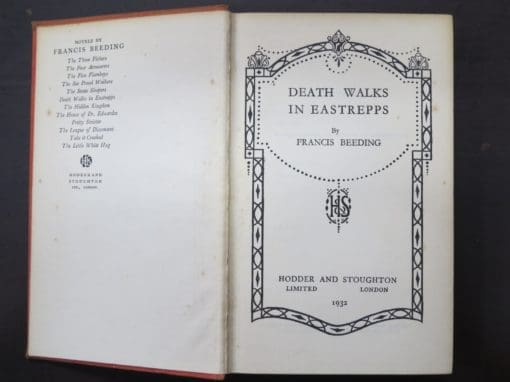 Francis Beeding, Death Walks In Eastrepps - Image 2