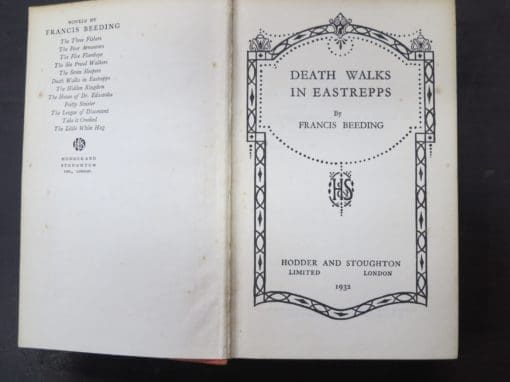Francis Beeding, Death Walks In Eastrepps - Image 6