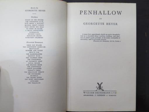 Georgette Heyer, Penhallow - Image 6