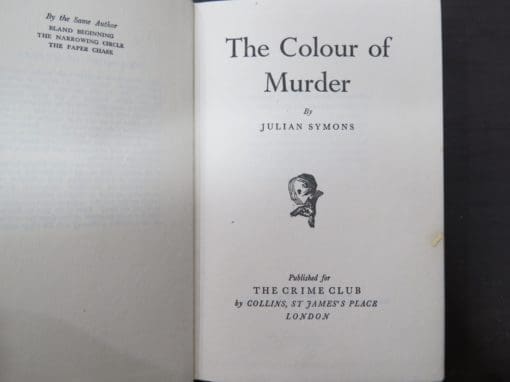 Julian Symons, The Colour of Murder - Image 6