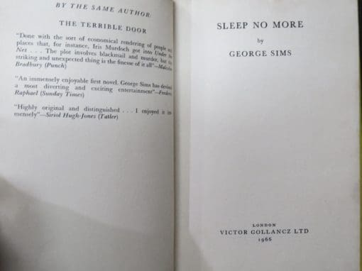 George Sims, Sleep No More - Image 6