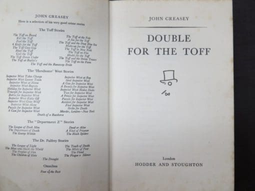 John Creasey, Double For The Toff - Image 7