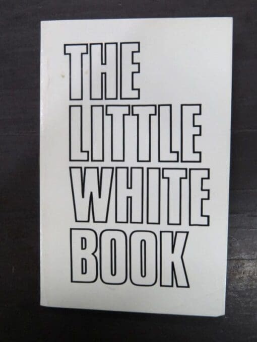 Little White Book, Little Red Book, Wellington, 1972, Founder Press, New Zealand Non-Fiction, Religion, Dunedin, Bookshop, Dead Souls Bookshop
