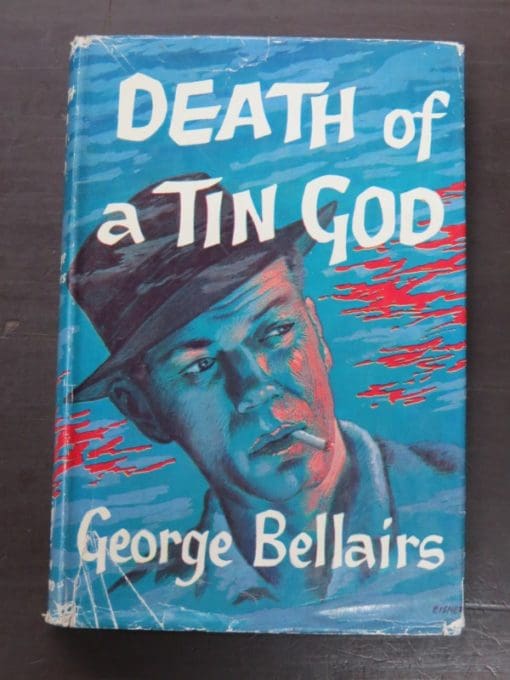 George Belliars, Death of a Tin God, John Gifford, London, 1961, Crime, Mystery, Detection, Dunedin, Bookshop, Dead Souls Bookshop
