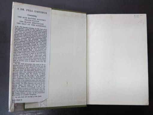 John Dickson Carr, A Dr Fell Omnibus - Image 10