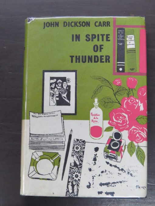 John Dickson Carr, In Spite of Thunder, Hamish Hamilton, London, 1960, Crime, Mystery, Detection, Dunedin Bookshop, Dead Souls Bookshop