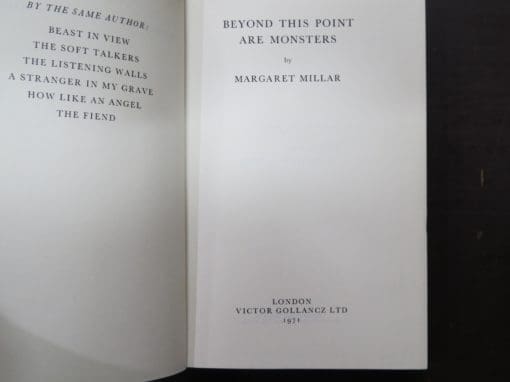 Margaret Millar, Beyond This Point Are Monsters - Image 6