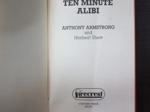 Anthony Armstrong and Herbert Shaw, Ten Minute Alibi - Image 7