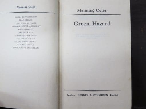 Manning Coles, Green Hazard - Image 6