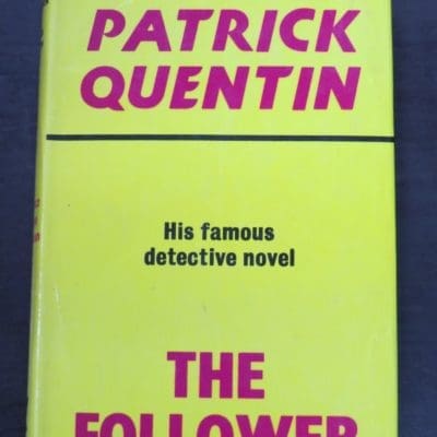 Patrick Quentin, The Follower, Gollancz, London, 1975, reissue, Crime, Mystery, Detection, Dunedin Bookshop, Dead Souls Bookshop