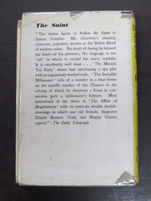 Leslie Charteris, Follow The Saint - Image 14