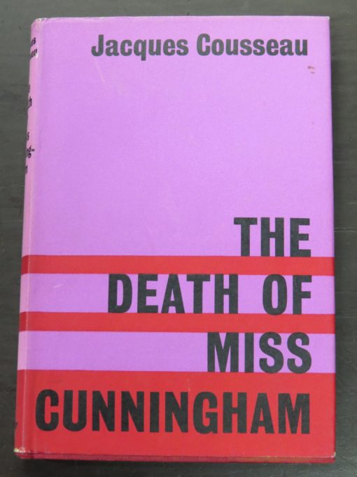 Jacques Cousseau, The Death of Miss Cunningham, Faber, London, 1962, Crime, Mystery, Detection, Dunedin Bookshop, Dead Souls Bookshop