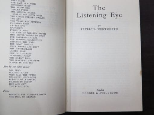 Patricia Wentworth, The Listening Eye - Image 6