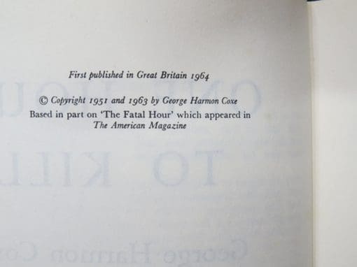 George Harmon Coxe, One Hour To Kill - Image 8