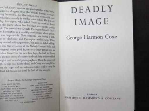 George Harmon Coxe, Deadly Image - Image 6