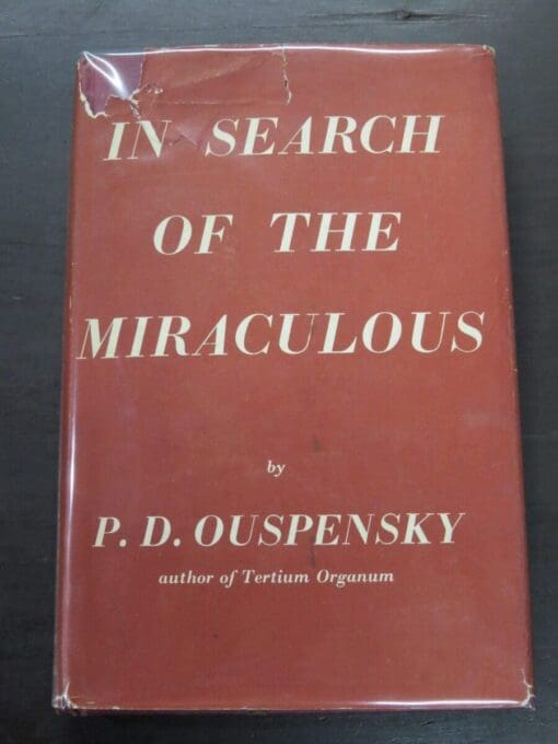 Ouspensky, In Search of the Miraculous, Routledge, Kegan Paul, London, Occult, Philosophy, Religion, Dunedin Bookshop, Dead Souls Bookshop