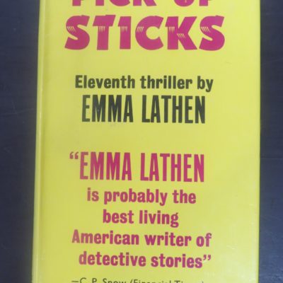 Emma Lathen, Pick Up Sticks, Gollancz, London, Crime, Detection, Mystery, Dead Souls Bookshop, Dunedin Book Shop