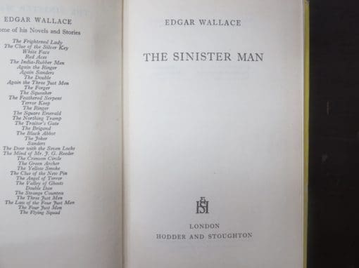 Edgar Wallace, The Sinister Man - Image 6