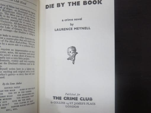 Laurence Meynell, Die By The Book - Image 6