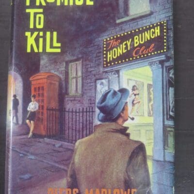 Piers Marlowe, Promise To Kill, Gifford, London, 1965, Crime, Mystery, Detection, Dead Souls Bookshop, Dunedin Book Shop