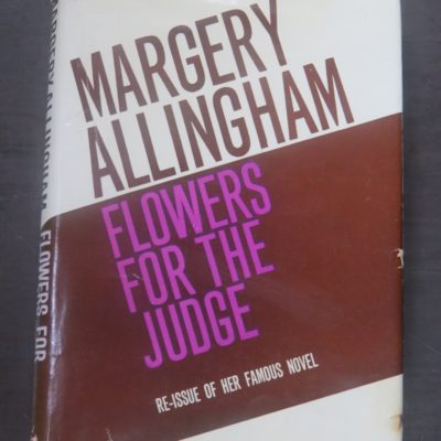Margery Allingham, Flowers For The Judge, Crime, Mystery, Detection, Dead Souls Bookshop, Dunedin Book Shop