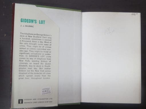 J. J. Marric, Gideon's Lot - Image 8