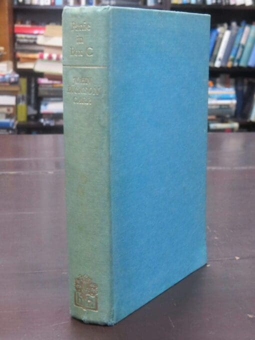 John Dickson Carr, Panic in Box C, Hamish Hamilton, London, Crime, Mystery, Detection, Dead Souls Bookshop, Dunedin Bookshop