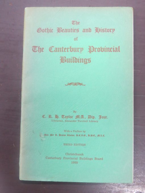 Gothic Beauties of Canterbury Buildings, 1950, New Zealand Non-Fiction, Christchurch, Architecture, Dead Souls Bookshop, Dunedin Book Shop