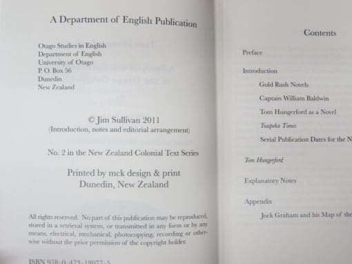 William Baldwin, Tom Hungerford, A Story of the Early Days of the Otago Goldfields - Image 5