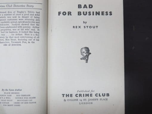 Rex Stout, Bad For Business - Image 5