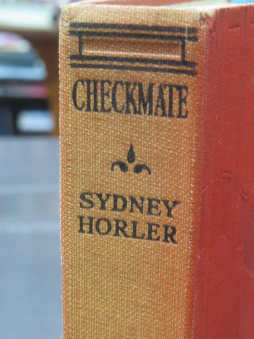 Sydney Horler, Checkmate, Hodder, London, Crime, Mystery, Detection, Dead Souls Bookshop, Dunedin Book Shop