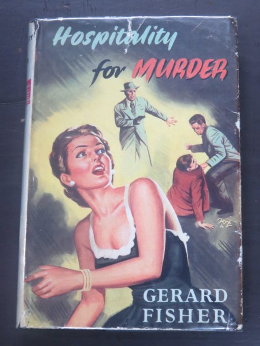 Gerard Fisher, Hospitality For Murder, Robert Hale, London, Crime, Mystery, Detection, Dead Souls Bookshop, Dunedin Book Shop