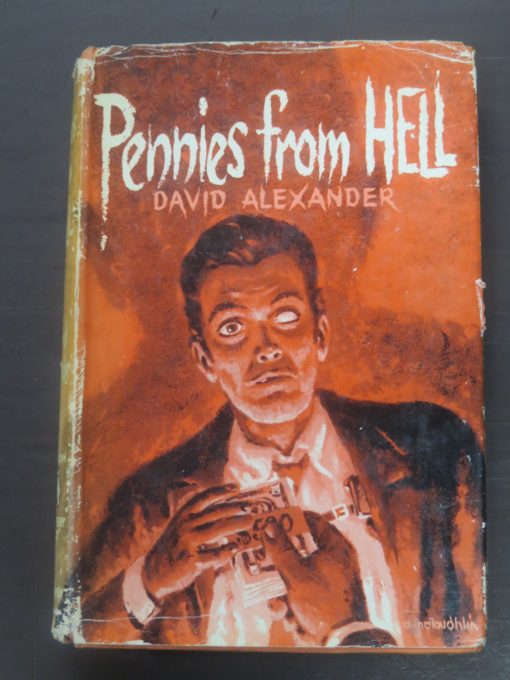 David Alexander, Pennies From Hell, Boardman, American Bloodhound, London, Crime, Mystery, Detection, Dead Souls Bookshop, Dunedin Book Shop