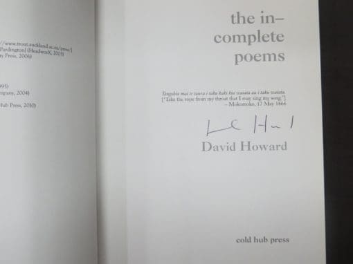 David Howard, the in-complete poems - Image 3