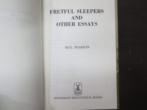 Bill Pearson, Fretful Sleepers and Other Essays - Image 6