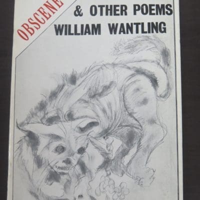 William Wantling, Obscene and Other Poems, Caveman Press, Dunedin, Literature, Poetry, Dead Souls Bookshop, Dunedin Book Shop