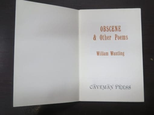 William Wantling, Obscene & Other Poems - Image 4