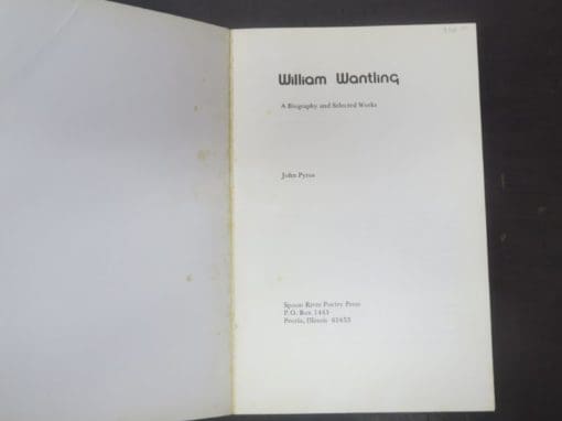 John Pyros, William Wantling: A Biography and Selected Works - Image 4